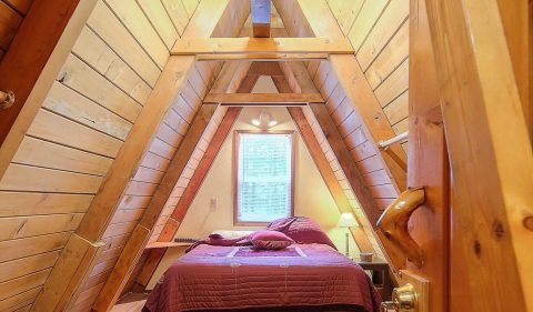 Hideaway In This A-Frame Nestled In The Alaskan Woods