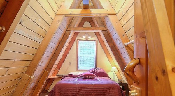 Hideaway In This A-Frame Nestled In The Alaskan Woods