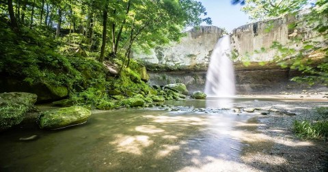 See The Tallest Waterfall In Indiana Near Williamsport