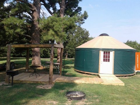 The Dreamy Yurts At Lake Eufaula Are In An Idyllic Setting, Making Them An Ideal Summer Destination In Oklahoma