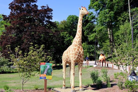 BrickLive Animal Paradise At Michigan's John Ball Zoo Features Over 40 Life-Sized Sculptures Made Of Mini Bricks