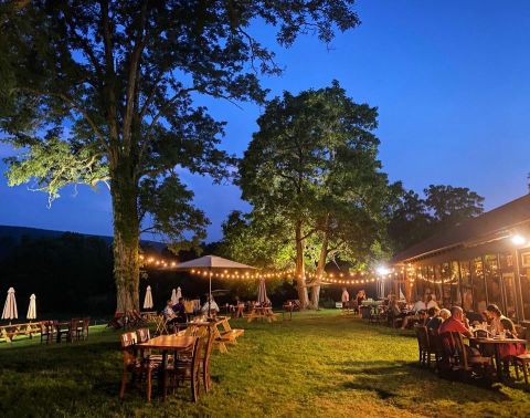 Dine Outdoors At The Walpack Inn And Enjoy Some Of The Most Beautiful Views In New Jersey