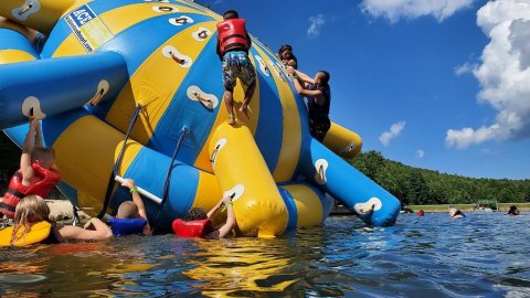 One Of West Virginia's Coolest Aqua Parks, Pipestem Adventure Lake Will Make You Feel Like A Kid Again