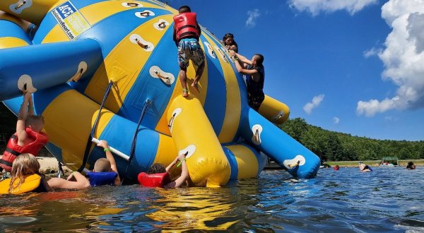 One Of West Virginia’s Coolest Aqua Parks, Pipestem Adventure Lake Will Make You Feel Like A Kid Again