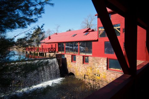 Dine Next To A Rushing Cascade At Millwright's, A Gorgeous Restaurant In Connecticut