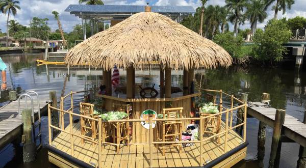 Turn South Carolina’s Seaside Waters Into Your Own Oasis By Renting A Motorized Tiki Bar