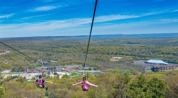 The Zipline At Camelback Mountain Adventures In Pennsylvania Is The Longest And Fastest Zipline In The U.S.