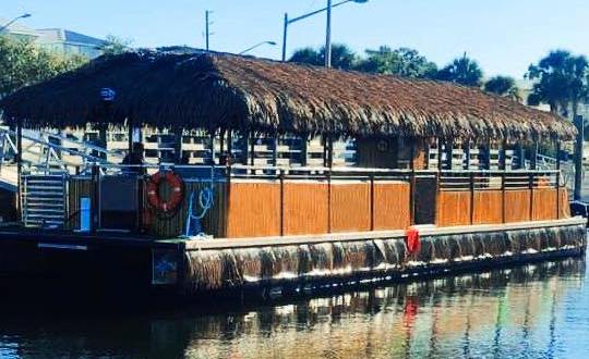 Turn Ohio’s Cuyahoga River Into Your Own Oasis By Renting A Motorized Tiki Bar