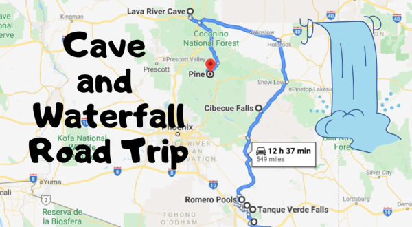 Take This Unforgettable Road Trip To Experience Some Of Arizona’s Most Impressive Caves And Waterfalls