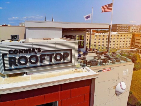 Enjoy Views Of Parkview Field From Conner's Rooftop In Indiana, An Open-Air Bar And Grill