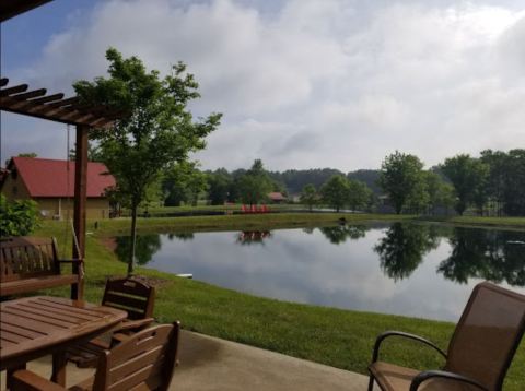 Ride The Reindeer Express Train Year-Round At Santa's Cottages, A Lakeside Family Resort In Indiana