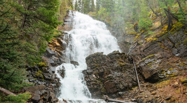 Morrell Falls In Montana Will Soon Be Surrounded By Beautiful Fall Colors