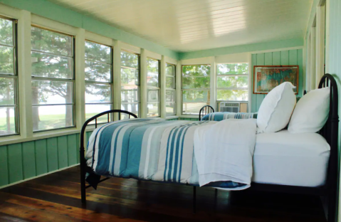 This Waterfront Cabin At Toledo Bend Has Some Of The Best Bedroom Views In Louisiana