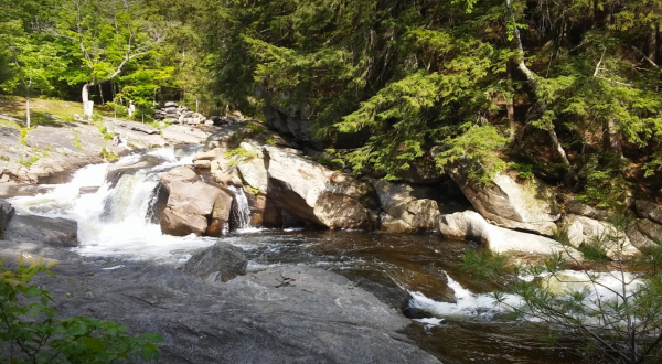 A Quick Detour Is All It Takes To Access One Of New Hampshire’s Most Picturesque Waterfalls