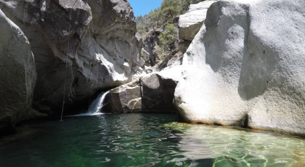 Swim Underneath A Waterfall At This Refreshing Natural Pool In Northern California