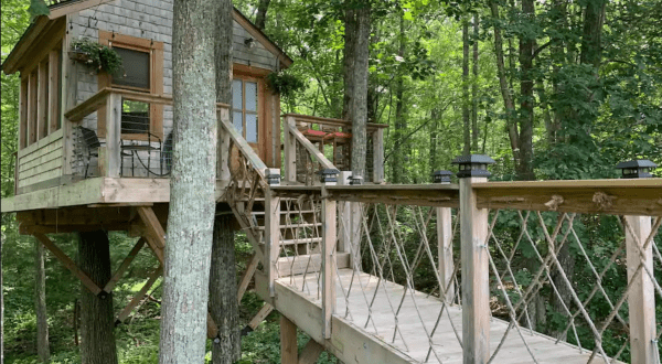 Stay Overnight At This Spectacularly Unconventional Treehouse In Rhode Island
