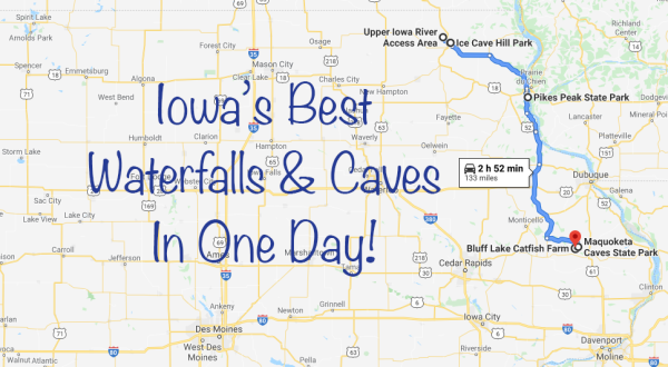 Take This Unforgettable Road Trip To Experience Some Of Iowa’s Most Impressive Caves And Waterfalls