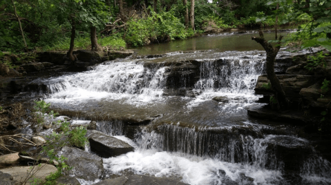 Catch A Glimpse Of A Secluded Waterfall When You Visit Little-Known Red Rock Falls County Park In Minnesota