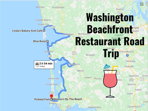 Take This Beachfront Restaurant Road Trip In Washington Where You Can Eat With Your Toes In The Sand