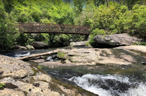 Walk Over A Gorgeous Bridge On The Chattooga River Trail, A Moderate 3.8-Mile Hike In North Carolina