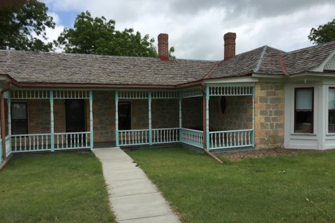 Cottonwood Ranch Is A Stunning Stone Historic Home In Kansas From 1885