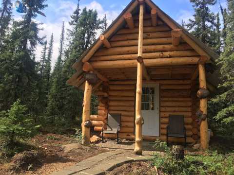 Adventure Into The Alaskan Woods And Spend The Night In An Authentic Handmade Cabin