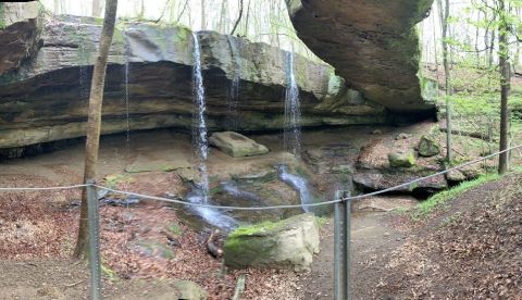 Walk Over A Gorgeous Bridge On The Natural Bridge Loop, A Moderate 2-Mile Hike In Ohio