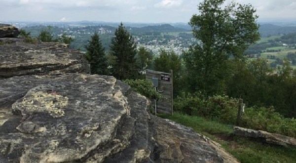 Climb To The Top Of Sky Rock For A View Of Morgantown, West Virginia That Stretches For Miles