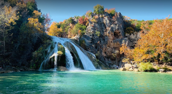 Plan A Visit To Turner Falls, Oklahoma’s Beautifully Blue Waterfall