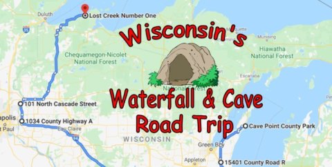Take This Unforgettable Road Trip To Experience Some Of Wisconsin's Most Impressive Caves And Waterfalls