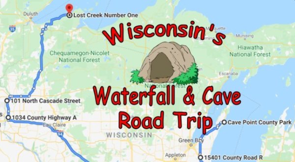 Take This Unforgettable Road Trip To Experience Some Of Wisconsin’s Most Impressive Caves And Waterfalls