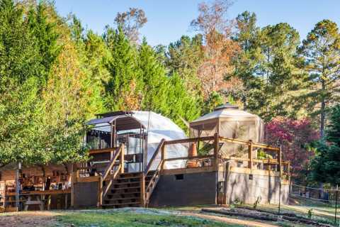 Experience The Fall Colors Like Never Before With A Stay At The Geodesic Dome In Georgia