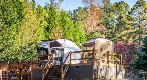 Experience The Fall Colors Like Never Before With A Stay At The Geodesic Dome In Georgia