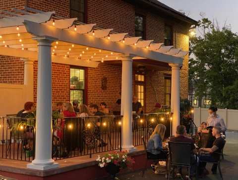 Dine On The Patio At Tatiana's Restaurant, An Unassuming Eatery In Pennsylvania