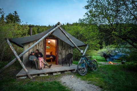 The Rustic Glamping Cabins At Moose Creek Ranch In Idaho Are Almost Too Good To Be True