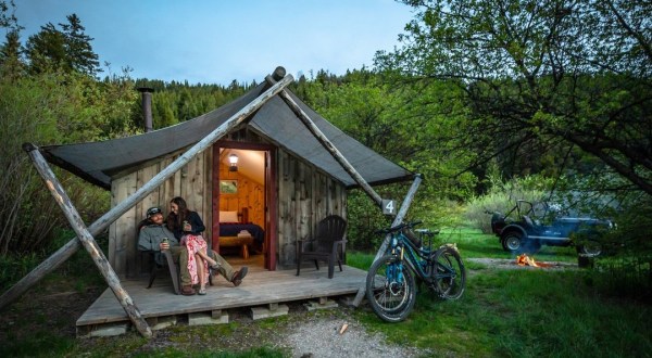 The Rustic Glamping Cabins At Moose Creek Ranch In Idaho Are Almost Too Good To Be True