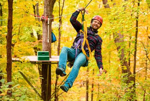 Lake Geneva Ziplines And Adventures In Wisconsin Offers Gorgeous Fall Fun For All Ages