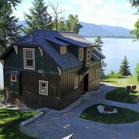 You'll Be Just Feet Away From The Lake When You Stay At The Historic Sleep's Cabins In Idaho