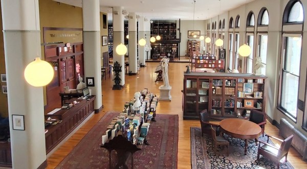 The Glass Flooors, Massive Collection, And Old World Charm At The Mercantile Library In Ohio Is A Book Lover’s Dream