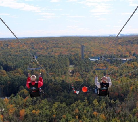 Soar Over Magnificent Fall Colors With HighFlyer Zipline, A Unique Adventure In Connecticut