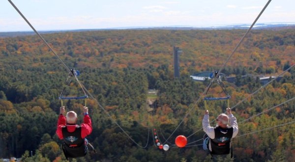 Soar Over Magnificent Fall Colors With HighFlyer Zipline, A Unique Adventure In Connecticut