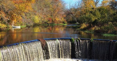 Shannock Falls In Rhode Island Will Soon Be Surrounded By Beautiful Fall Colors