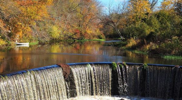 Shannock Falls In Rhode Island Will Soon Be Surrounded By Beautiful Fall Colors