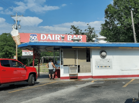 Stop For Ice Cream And Mini Golf At This Beloved Dairy Bar Along Route 50 In Ohio