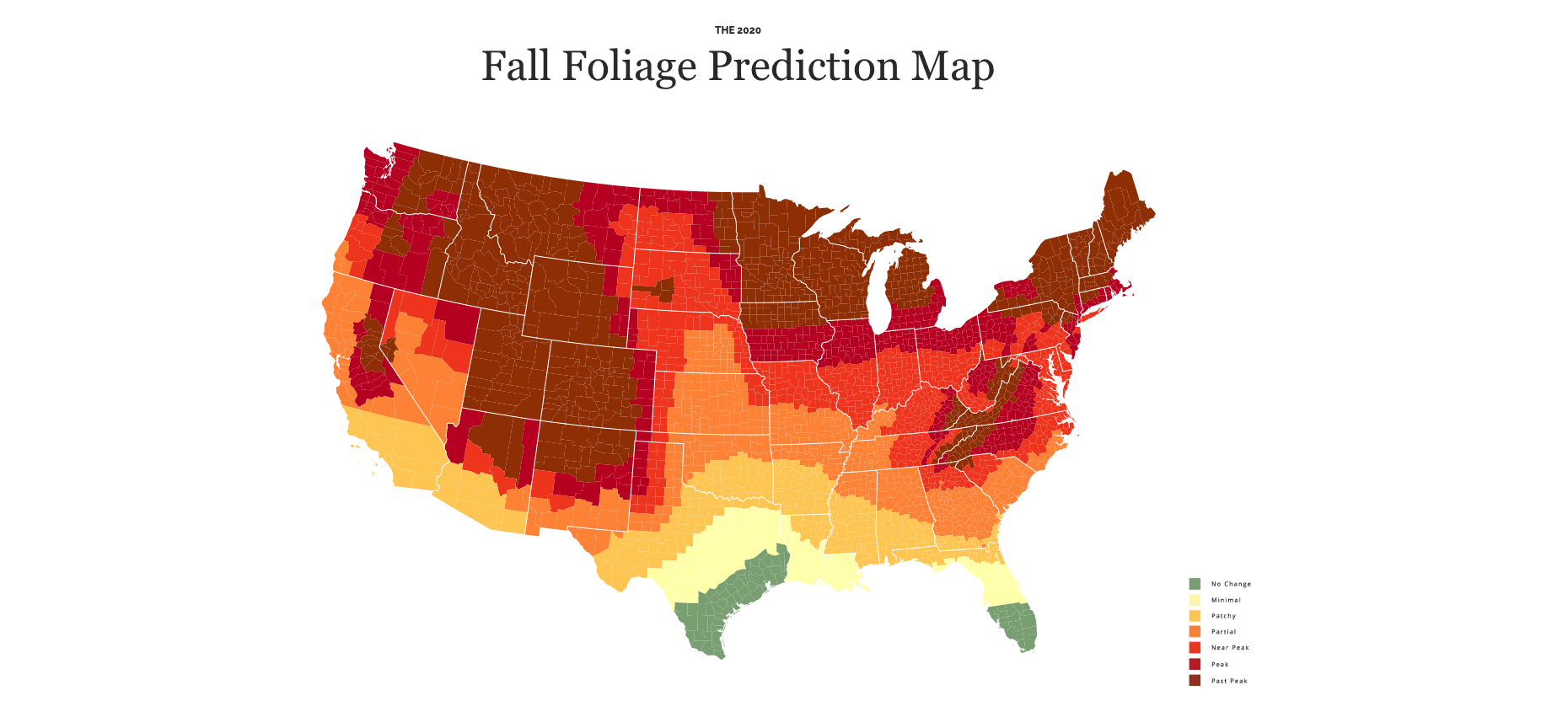 This Fall Foliage Map Shows When The Leaves Will Change Color In Kentucky