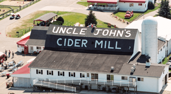 The Cider Yard At Uncle John’s Cider Mill In Michigan Is The Perfect Place For Fall Fun