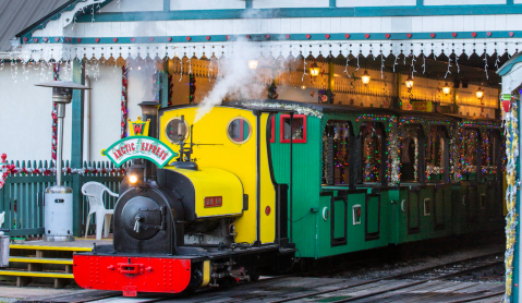 Take A Ride On The Decked-Out Arctic Express, The Only Light Railway In Alabama