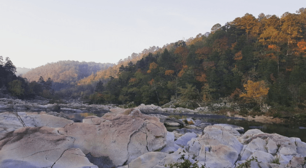 Pack Up And Enjoy The Breathtaking River Corridor Trail In Arkansas This Fall