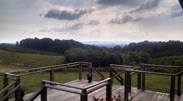 Off The Beaten Path In Dobbins Creek Vineyards, You’ll Find A Breathtaking North Carolina Overlook That Lets You See For Miles