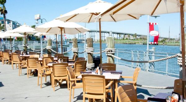 Flying Dutchman In Kemah, Texas Offers Open-Air Dining On The Bay